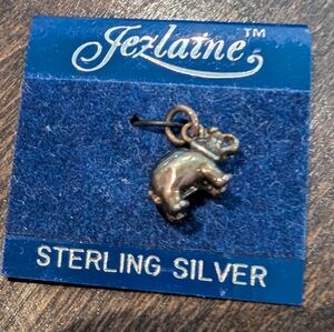 Jezlaine Sterling Silver Elephant Charm